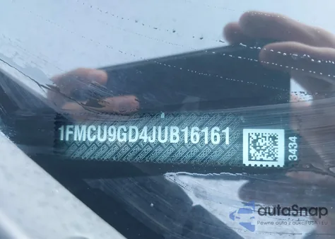 2018 Ford Escape Se z USA, uszkodzony, nr VIN 1FMCU9GD4JUB16161